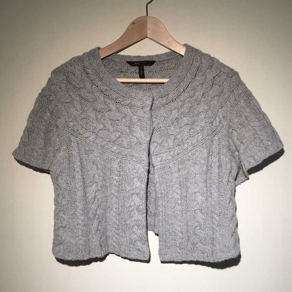 BCBGMaxAzria - 100% Wool Cable Knit Sweater